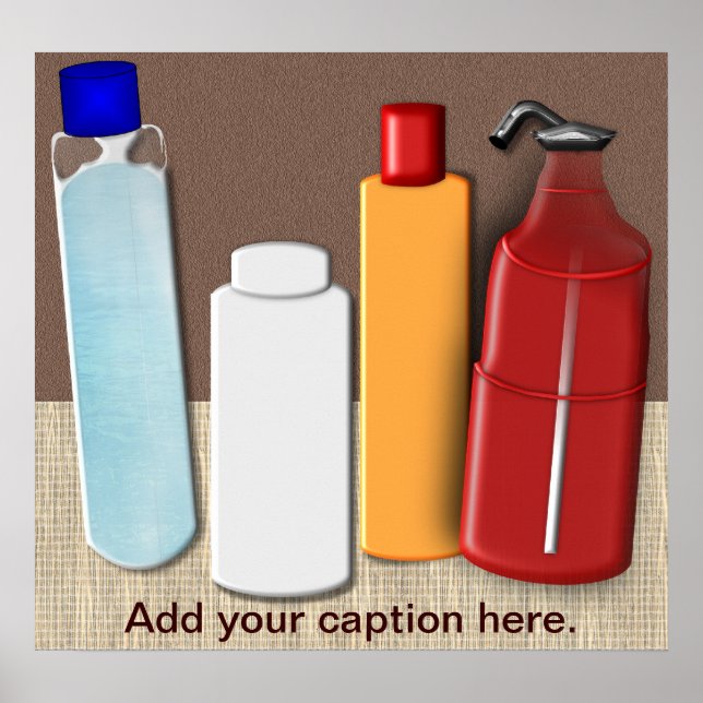 Powders and Oils Customisable Poster (Front)