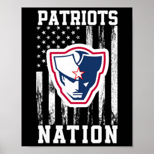 Powdersville Patriots Logo Nation Hs Poster