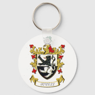 Powell Family Coat of Arms Key Ring