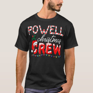 Powell Last Name Christmas Crew Gift Thanksgiving T-Shirt