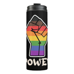 Power Alternative Pride Fist Design for Equality Thermal Tumbler