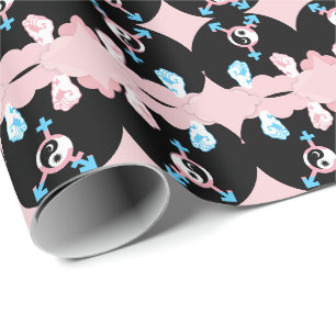 Power and Balance Sun and Moon Transgender Symbol Wrapping Paper