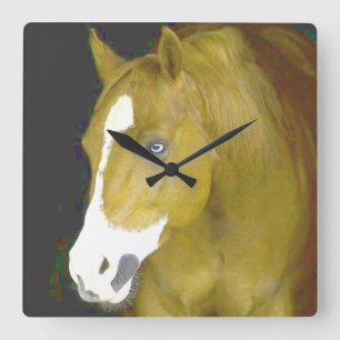 power-and-grace square wall clock