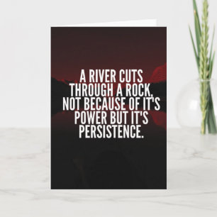 Power and Persistence - Motivational Card