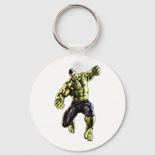 Power and Strength Button Keychain