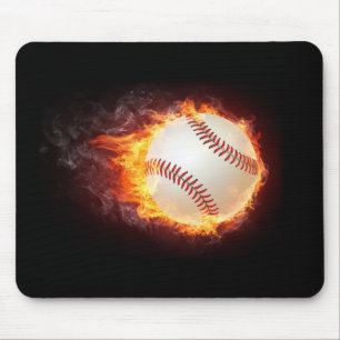 Power Baseball Mouse Pad