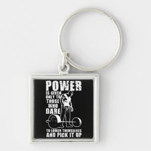 POWER - Bodybuilding Motivational Key Ring