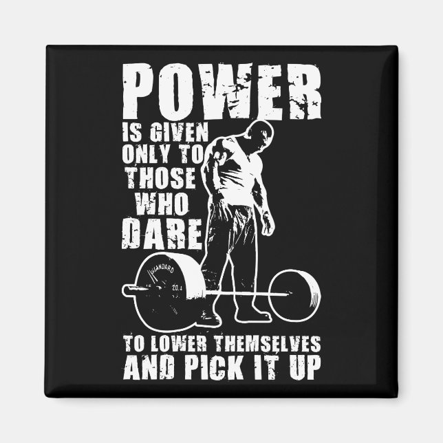 POWER - Bodybuilding Motivational Magnet (Front)