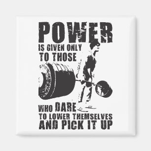 POWER - Bodybuilding Motivational Magnet