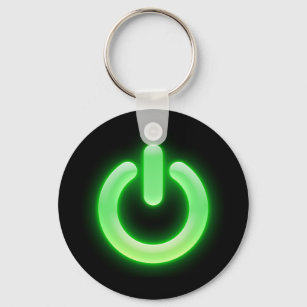 Power Button (Green) Key Ring