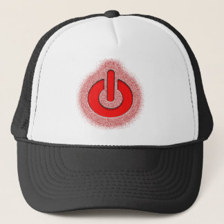Power button trucker hat