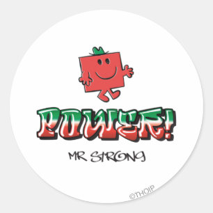 Power! Classic Round Sticker