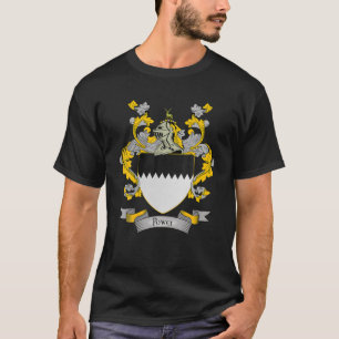 Power Coat Of Arms Power Surname Family Crest T-Shirt