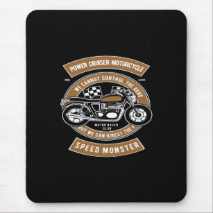 power cruiser motorcycle speed monster mouse pad