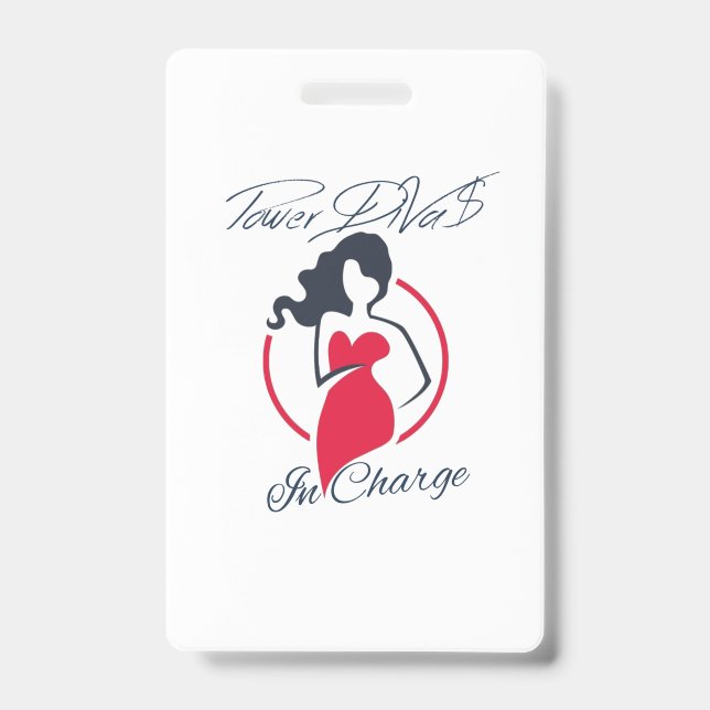 Power DiVa$ in Charge ID Badge (Front)