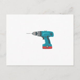 Power Drill Postcard