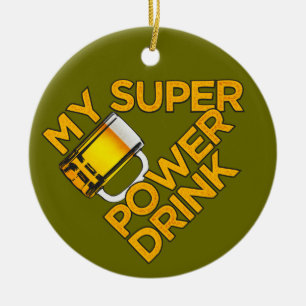Power Drink custom ornament
