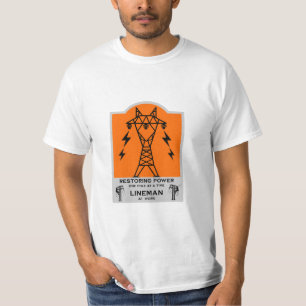 Power Electrical Lineman Gift T-Shirt