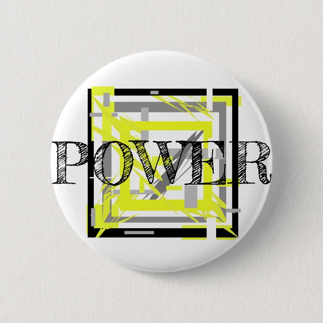 Power Energy Abstract Art 6 Cm Round Badge (Front)