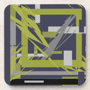 Power Energy Abstract Art Coaster