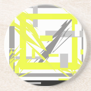 Power Energy Abstract Art Coaster