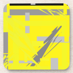 Power Energy Abstract Art Coaster