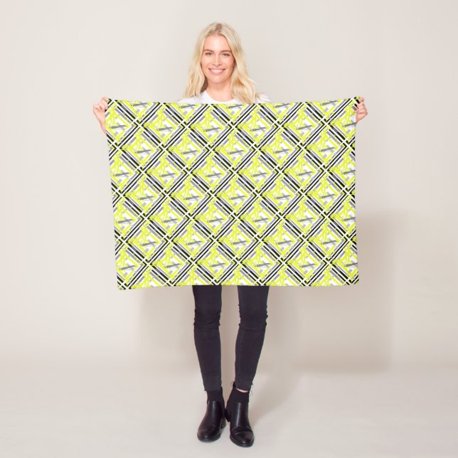 Power Energy Abstract Art Fleece Blanket (In Situ)
