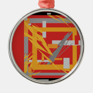 Power Energy Abstract Art Metal Ornament