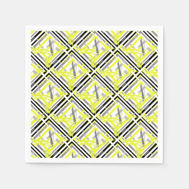 Power Energy Abstract Art Napkin (Front)