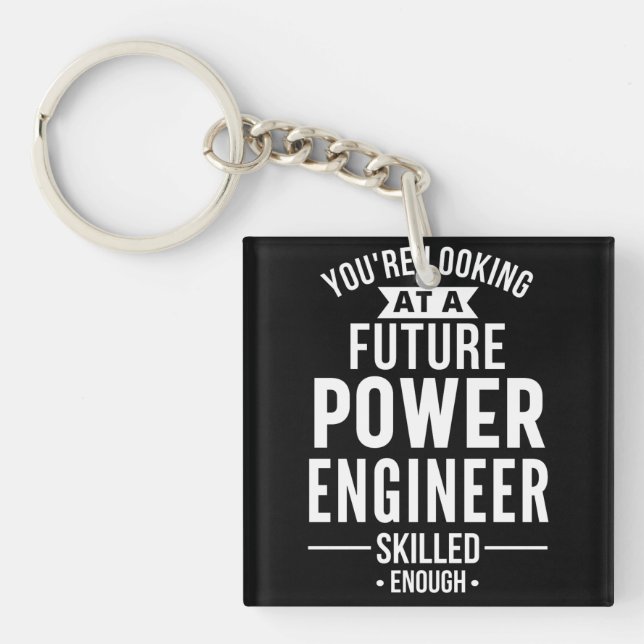 Power engineer gift key ring (Front)
