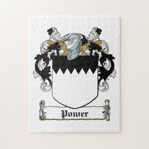 Power Family Crest Jigsaw Puzzle