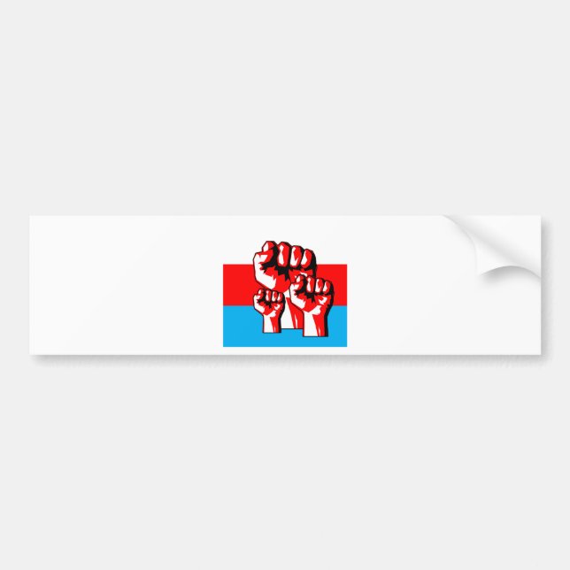 Power Fist Bumper Sticker (Front)
