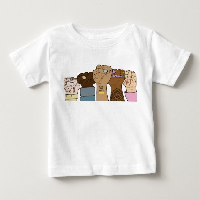 Power Fists / BLM Toddler Baby T-Shirt (Front)