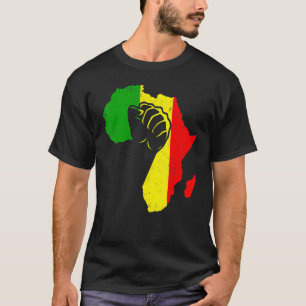 Power Hand African American Pride Black History Mo T-Shirt