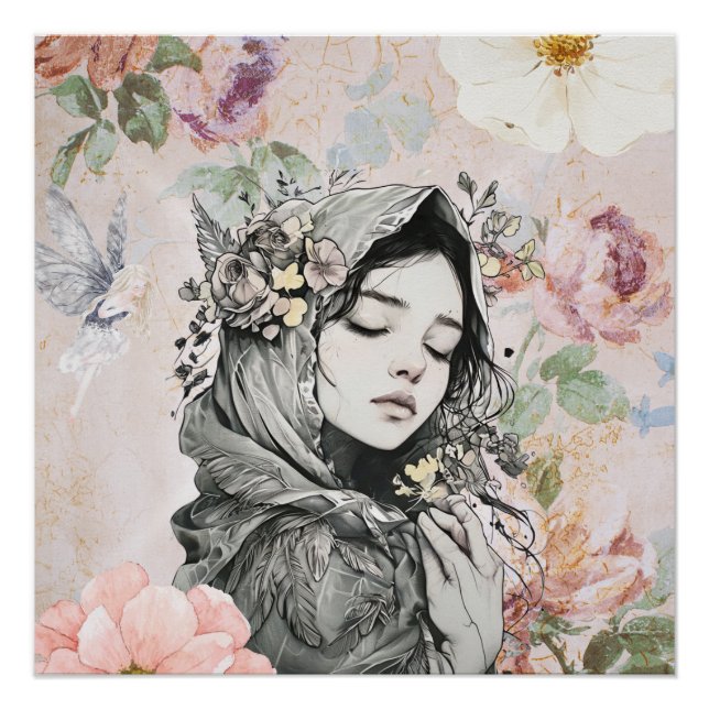 Power in Silence – Modern Inspirational Poster (Front)