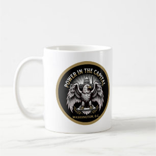 Power in the Capital Washington DC Bald Eagle Art Coffee Mug
