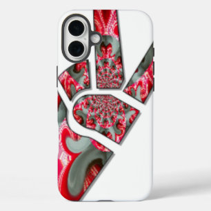 Power in the Palm The Two-Finger Peace Salute Ar iPhone 16 Plus Case