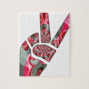 Power in the Palm: The Two-Finger Salute Jigsaw Puzzle