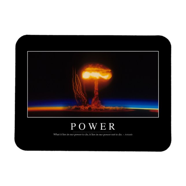 Power: Inspirational Quote Magnet (Horizontal)