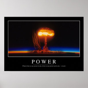 Power: Inspirational Quote Poster