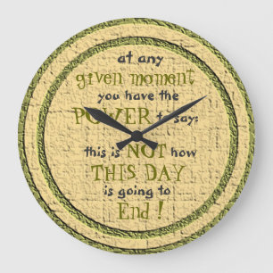 Power Inspirational Wall Clock
