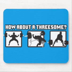 "Power lifting" - Squat, Bench, Deadlift Mouse Pad