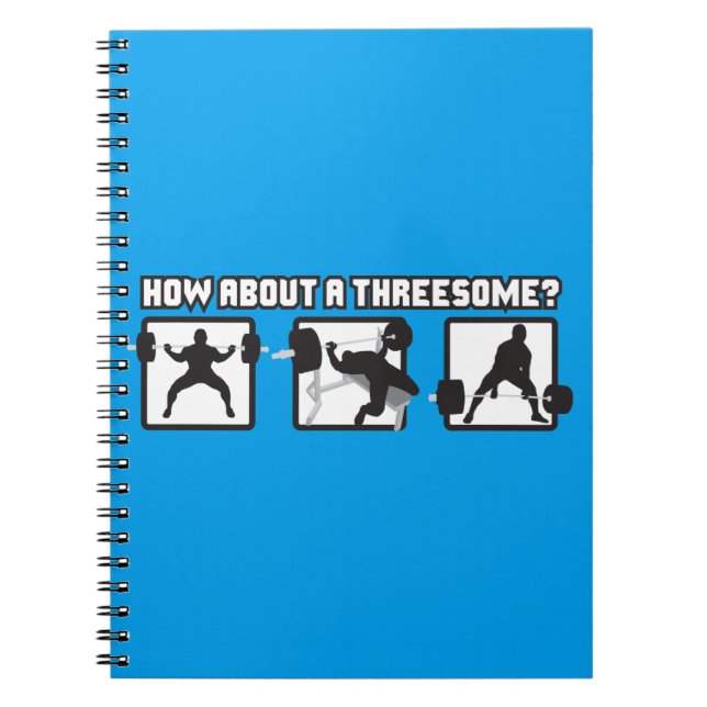 "Power lifting" - Squat, Bench, Deadlift Notebook (Front)