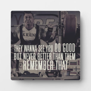 "Power lifting" Squat Motivational Plaque