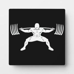 "POWER LIFTING" Sumo Power Squat Illustration Plaque