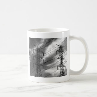 Power line dbl bw coffee mug