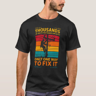 Power Line Technicia T-Shirt