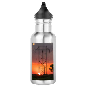 Power Lines Sunset Silhouette Stainless Steel Wate 532 Ml Water Bottle