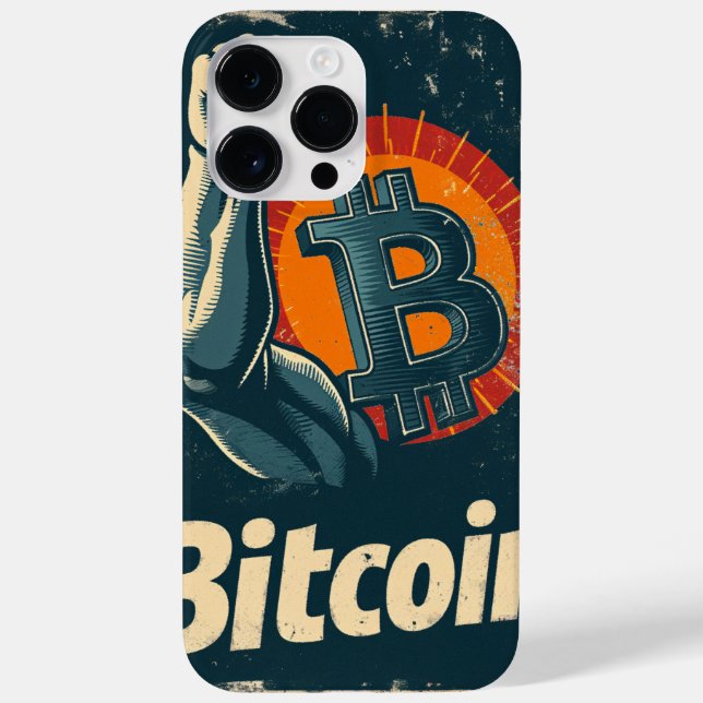 Power of Bitcoin Blockchain crypto design Case-Mate iPhone Case (Back)
