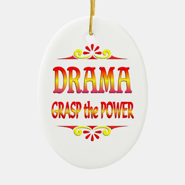 Power of Drama Ceramic Tree Decoration (Front)